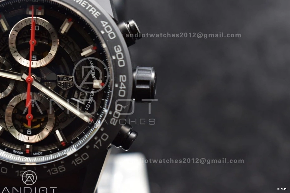 Ceramic HEUER Full Cal. Carrera A1887 XF Blk 01 45mm 0224
